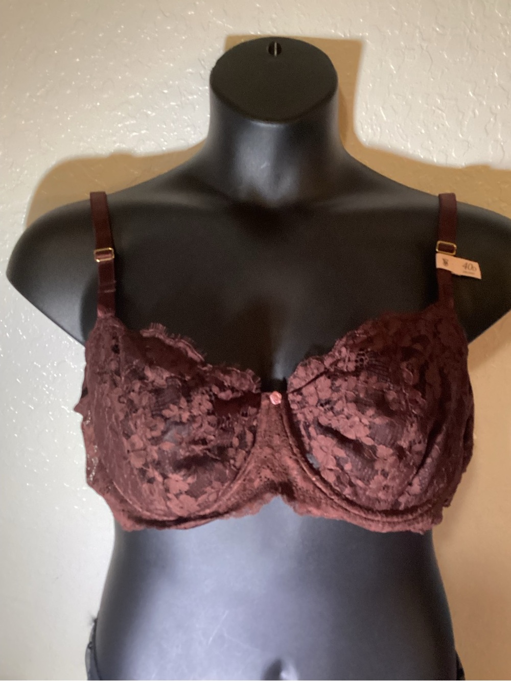 Victoria's Secret Brown Lace Underwire Bra